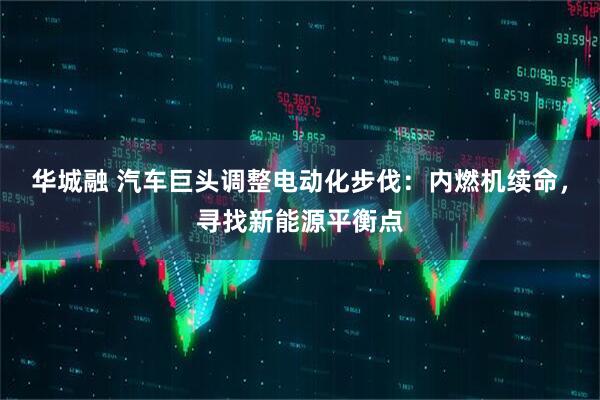 华城融 汽车巨头调整电动化步伐：内燃机续命，寻找新能源平衡点