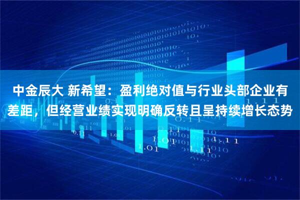 中金辰大 新希望：盈利绝对值与行业头部企业有差距，但经营业绩实现明确反转且呈持续增长态势