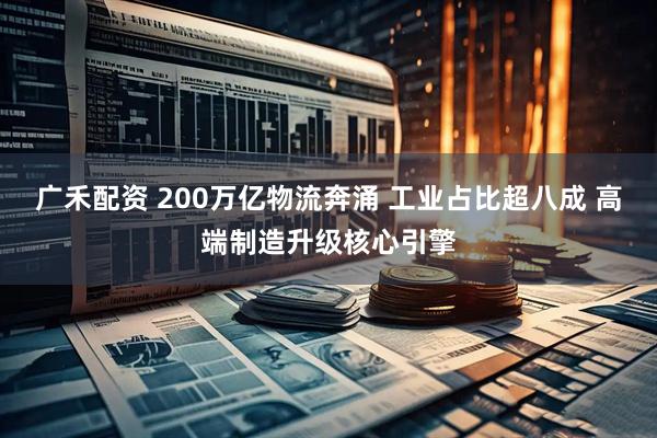 广禾配资 200万亿物流奔涌 工业占比超八成 高端制造升级核心引擎