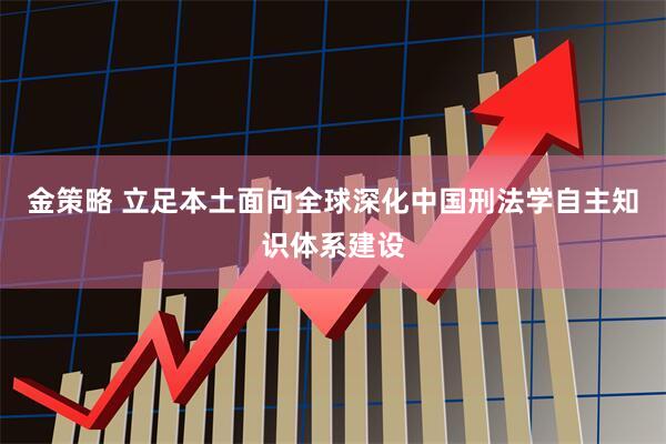 金策略 立足本土面向全球深化中国刑法学自主知识体系建设